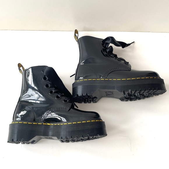 Dr. Martens Molly Patent Leather Lolita Platform Boot - Picture 10 of 14